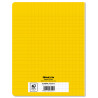 CAHIER PP JAUNE 17X22 96P SEYES 70G PIQURE